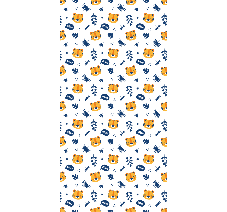 Rullegardin baby med tigeransikter - Tenstickers