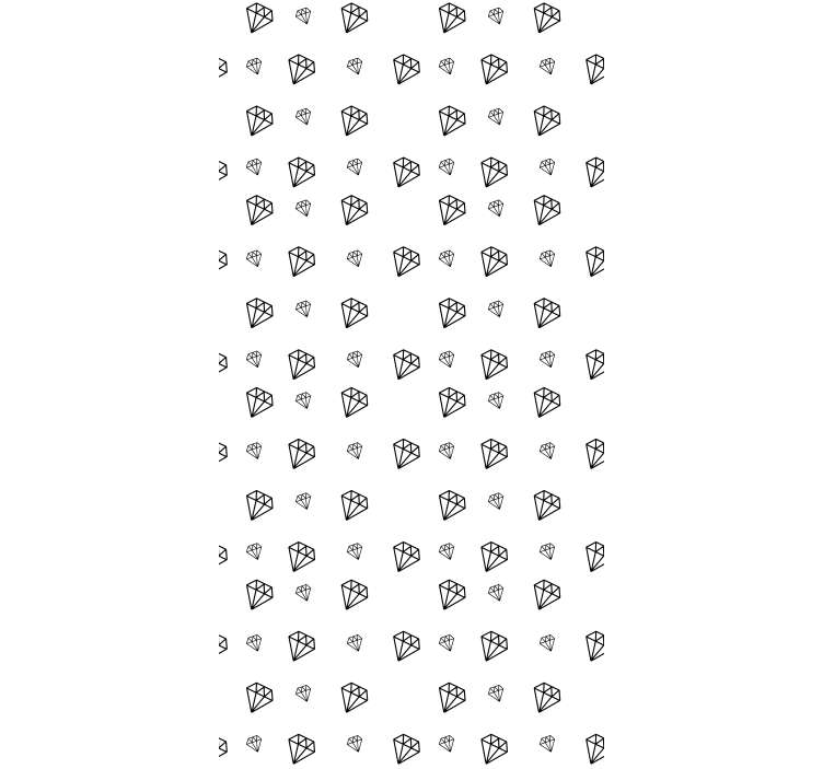 Svarte og hvite diamanter rullegardin originale - Tenstickers