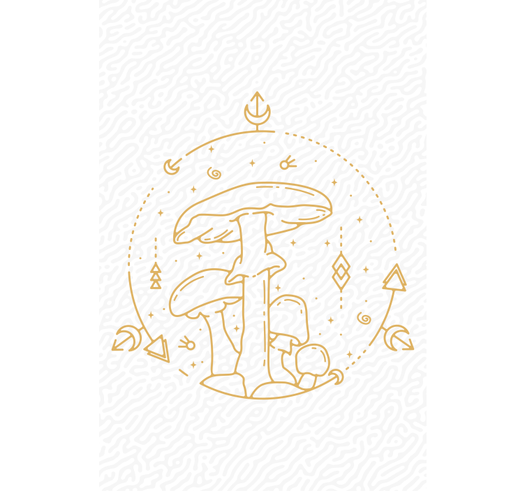 Sopp og geometri rullegardin andre temaer - Tenstickers