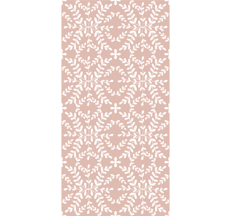 Gamle flotte blader rullegardin blomster - Tenstickers