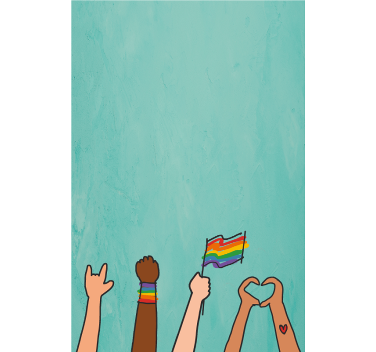 Stolthet hender viser rullegardin andre temaer - Tenstickers