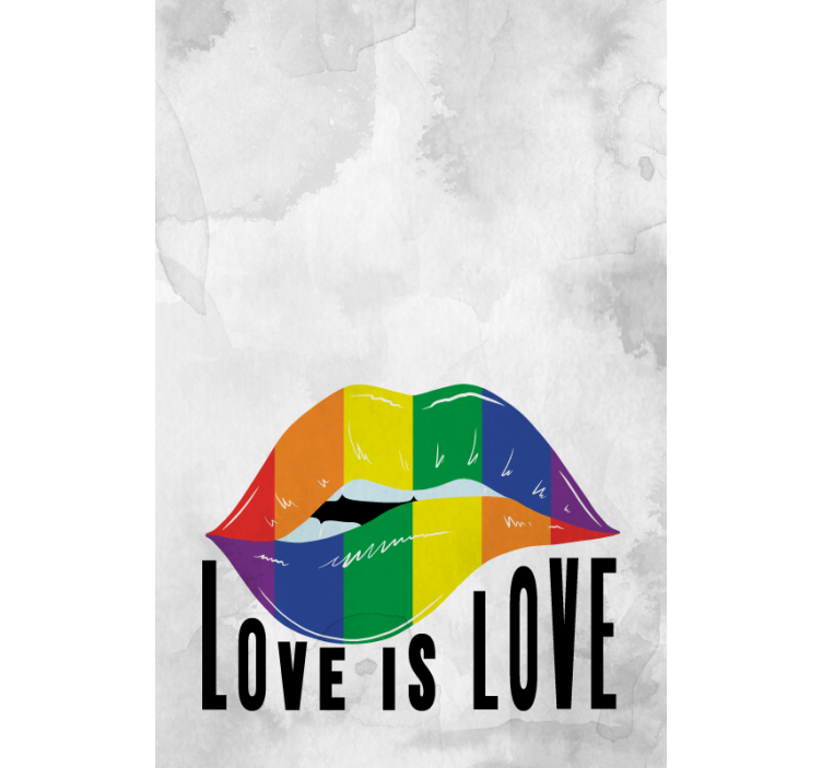 Regnbue leppekunst rullegardin sitat - Tenstickers