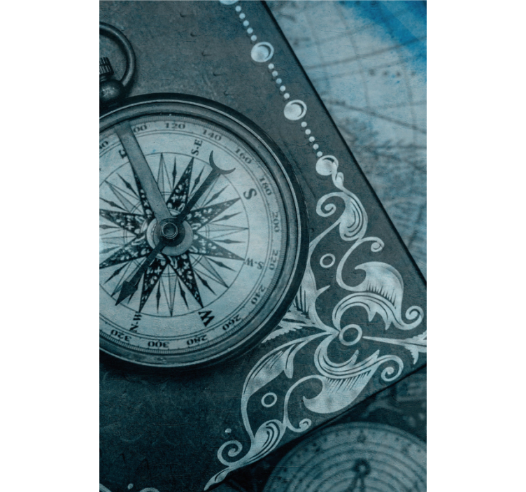 Kompassdesignelementer rullegardin andre temaer - Tenstickers