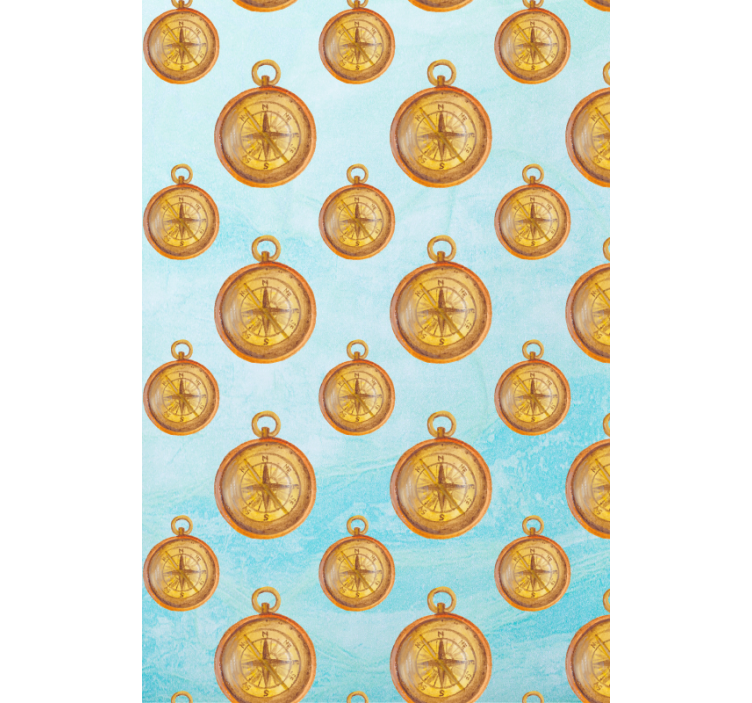 Kompassmønster rullegardin tegning - Tenstickers