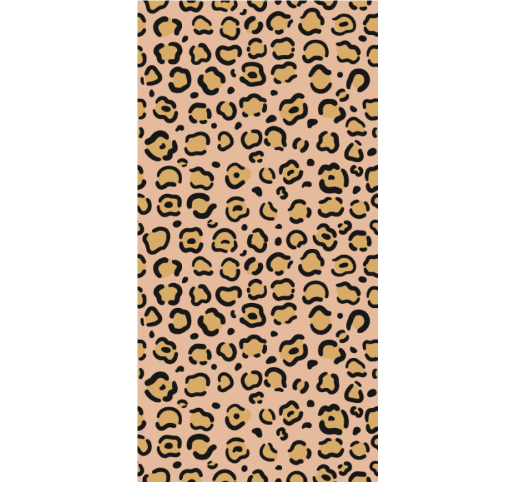 Leopard pastellfarget trykk rullegardin barn - Tenstickers