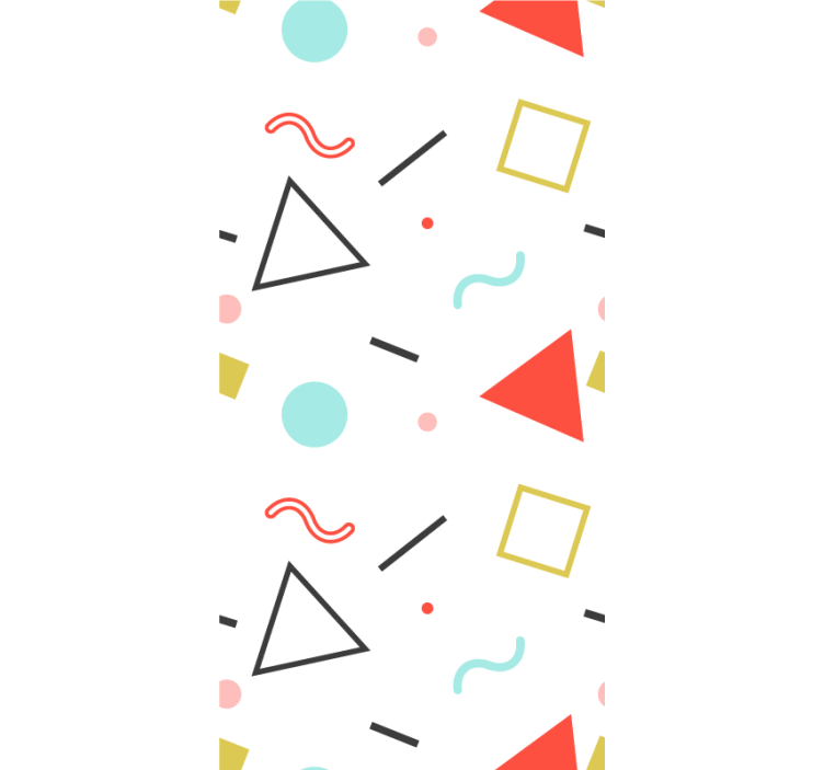 Minimalistiske geometriske former rullegardin moderne - Tenstickers