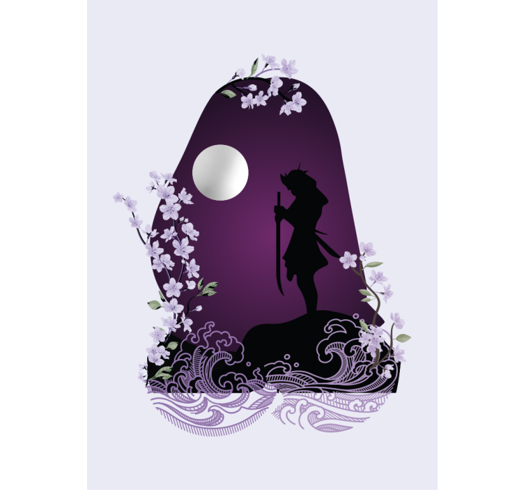 Fiolett anime karakter rullegardin originale - Tenstickers