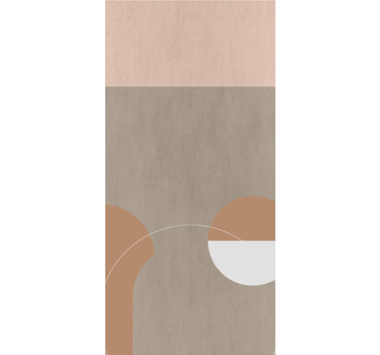 Geometriske runde former rullegardin moderne - Tenstickers