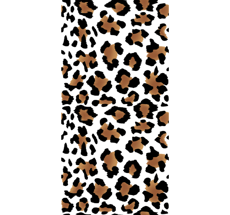 Leopard enkelt dyreprint rullegardin dyr - Tenstickers