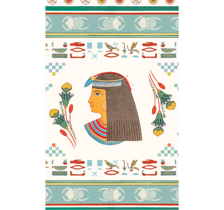 Gammel egyptisk dronning kunst rullegardin serier - Tenstickers