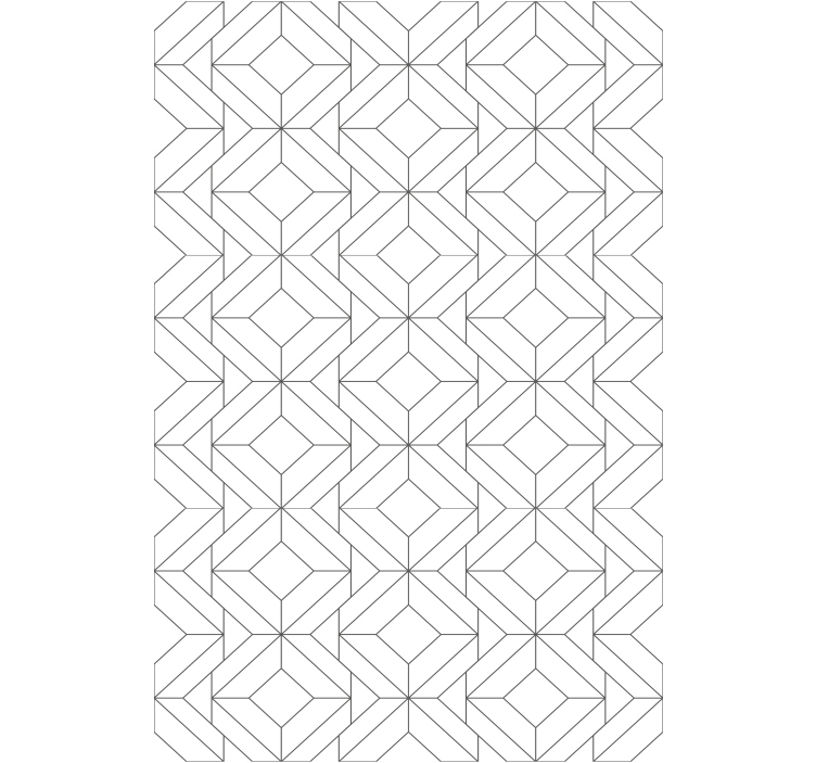 Geometriske figurblokker rullegardin moderne - Tenstickers