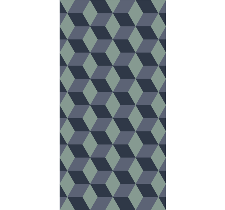 Organisering av geometriske figurer rullegardin moderne - Tenstickers