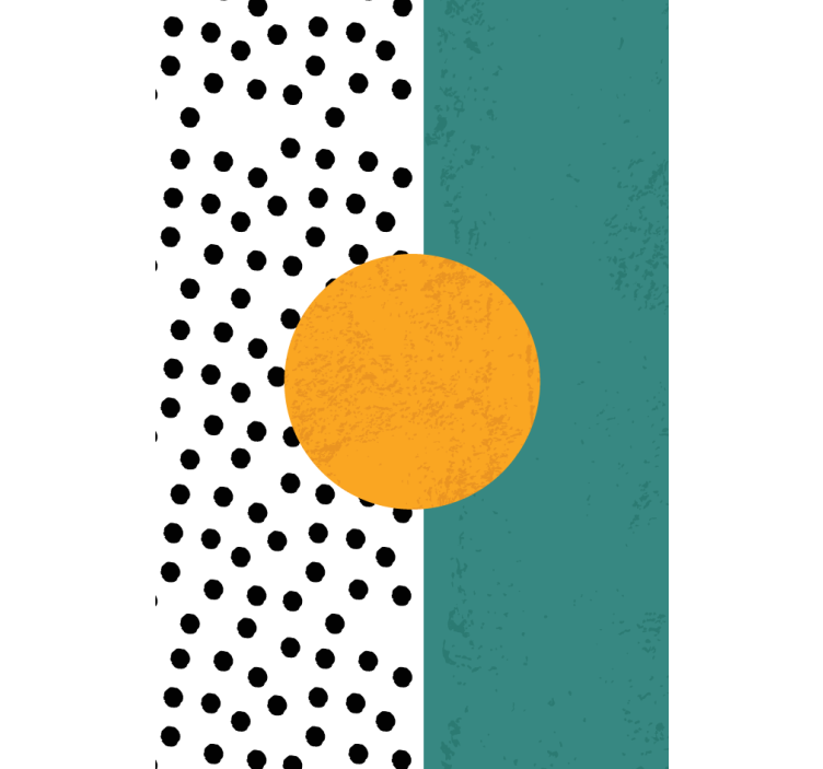 Prikker og abstrakte former rullegardin stue - Tenstickers