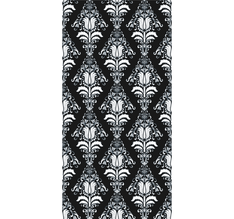 Tidløst botanisk motiv rullegardin elegant - Tenstickers