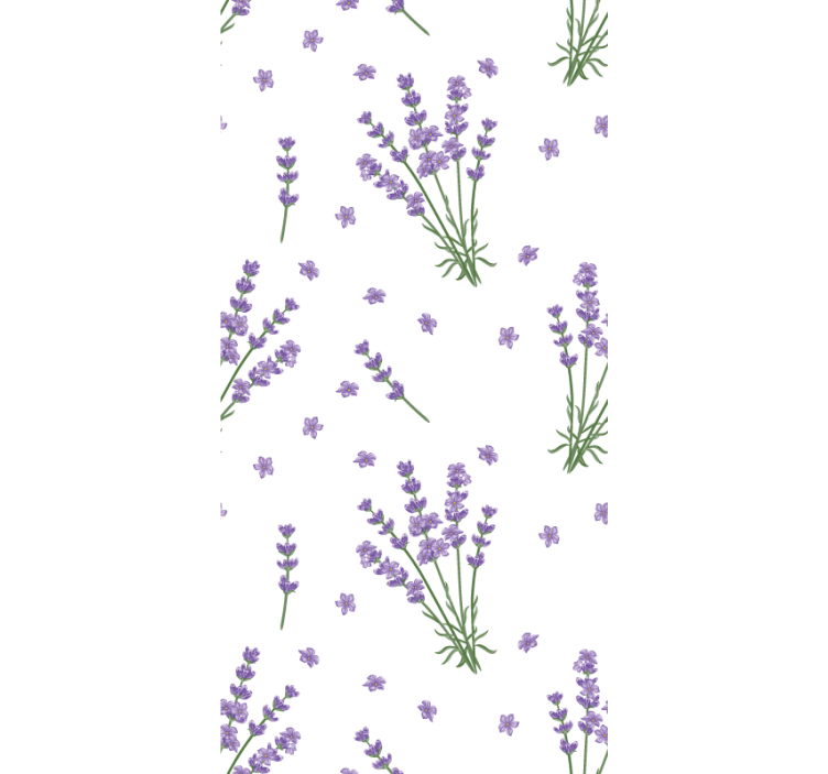 Lavendel enkel design rullegardin blomster - Tenstickers