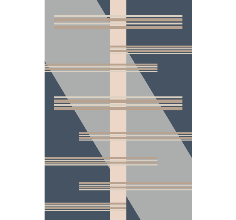 Geometrisk linjetema rullegardin moderne - Tenstickers