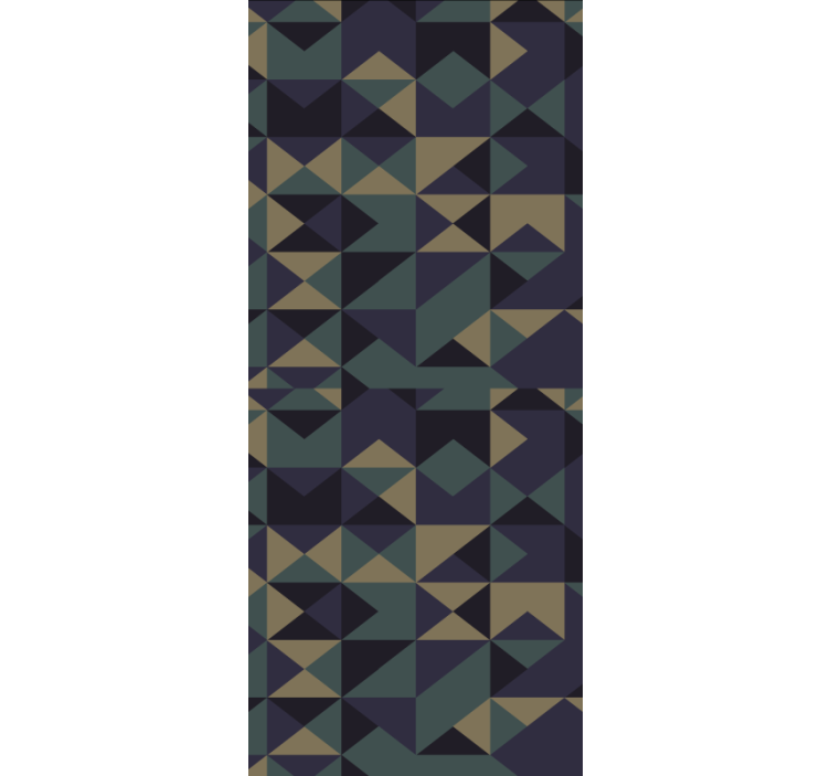 Geometriske mønsterblokker rullegardin moderne - Tenstickers