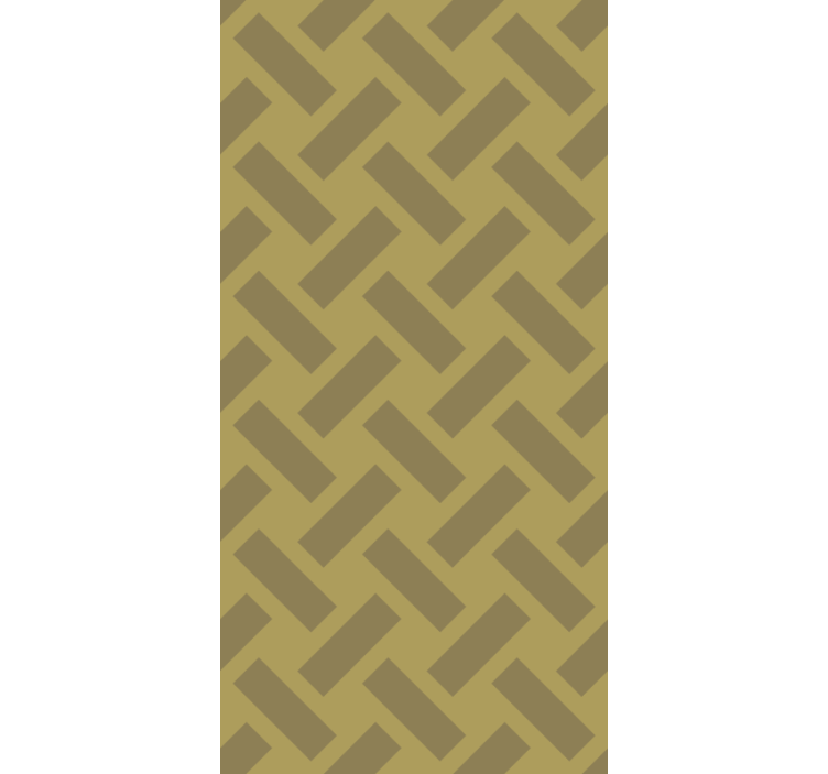 Geometrisk gult rutemønster rullegardin tekstur - Tenstickers