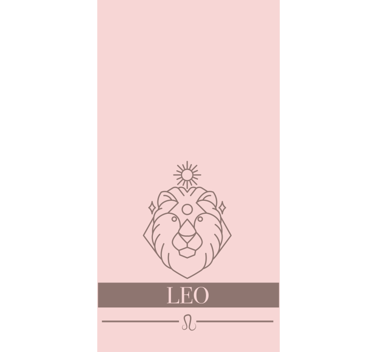 Løve dyrekretsen symbol rullegardin originale - Tenstickers