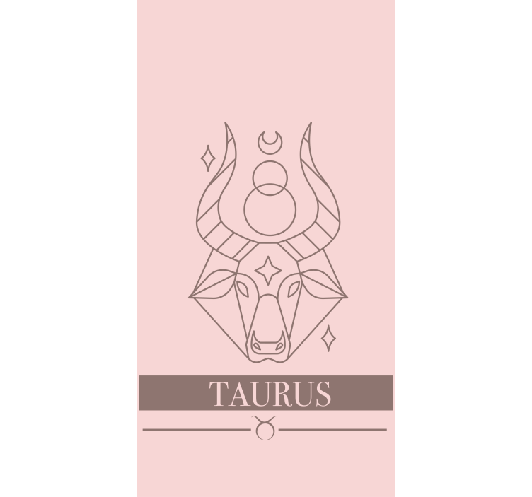 Taurus dyrekretsen design rullegardin sitat - Tenstickers