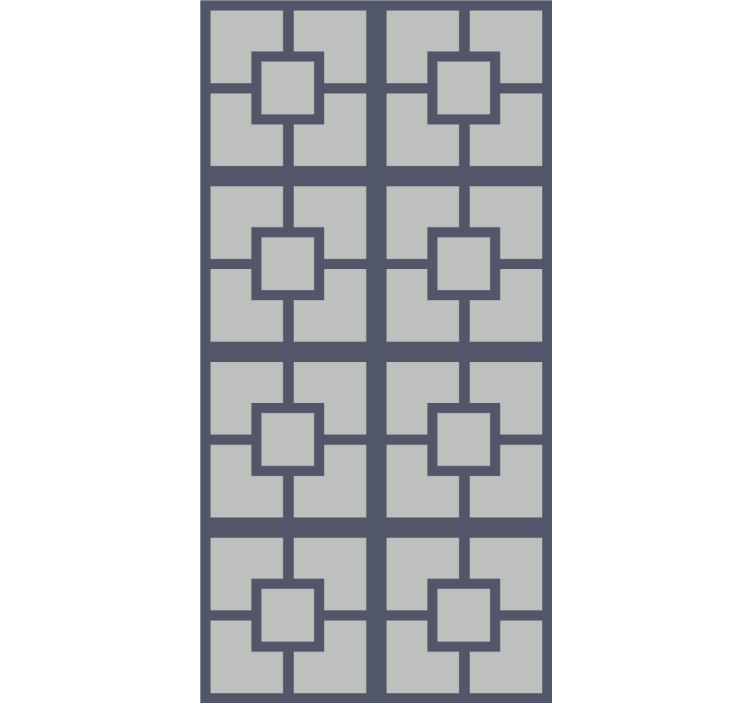 Geometrisk kvadratisk tema rullegardin moderne - Tenstickers