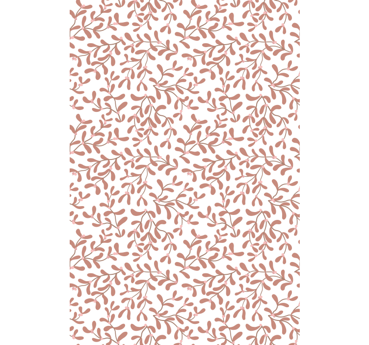 Subtilt bladmotiv rullegardin blomster - Tenstickers