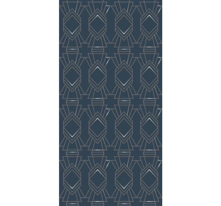 Geometriske former mønster rullegardin moderne - Tenstickers