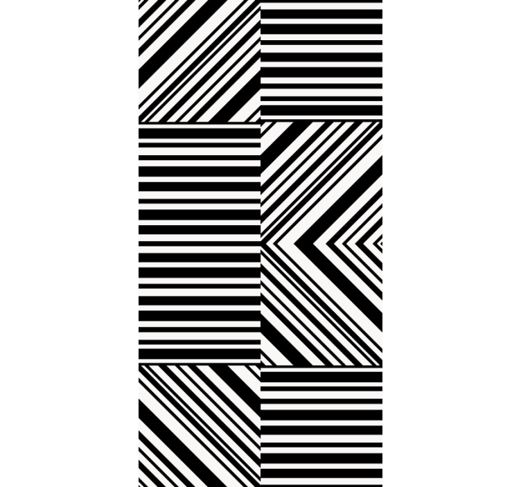 Lineære geometriske mønstre rullegardin tekstur - Tenstickers