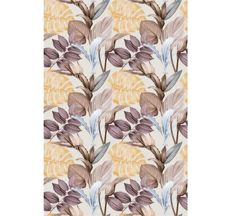 Tropiske planter xxl rullegardin blomster - Tenstickers