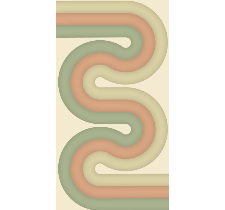 Buet linjemønster rullegardin stue - Tenstickers