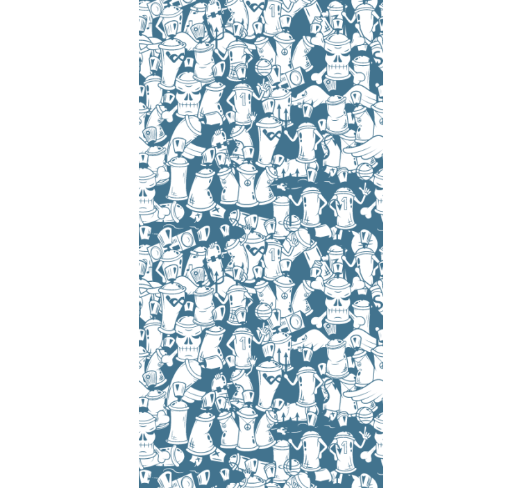 Graffiti bokser ungdom rullegardin - Tenstickers