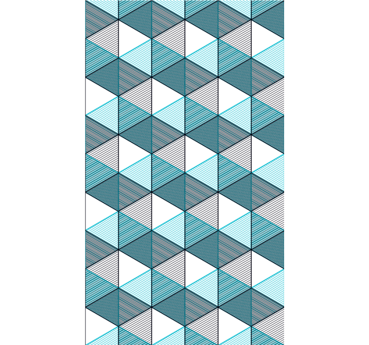 Geokube-illusjon rullegardin mønster - Tenstickers