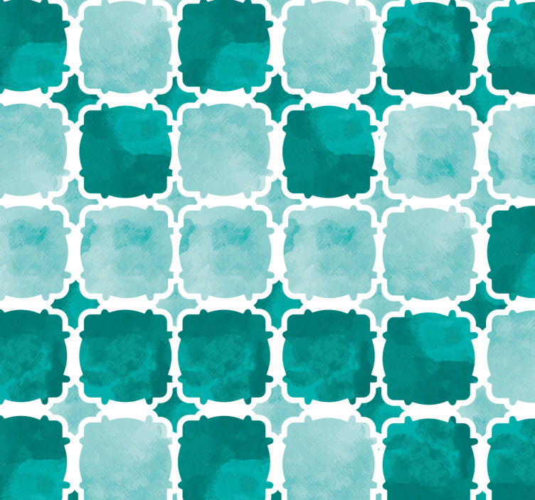 Akvarellfliser rullegardin stue - Tenstickers