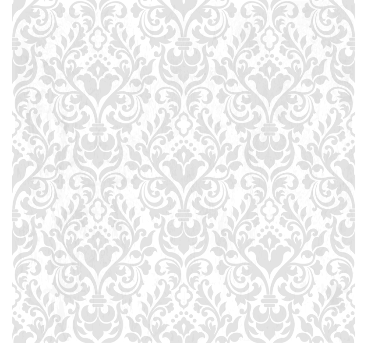 Grunge damask hvit rullegardin - Tenstickers