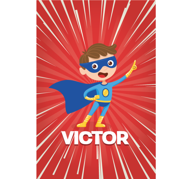 Super gutt personlig rullegardin - Tenstickers