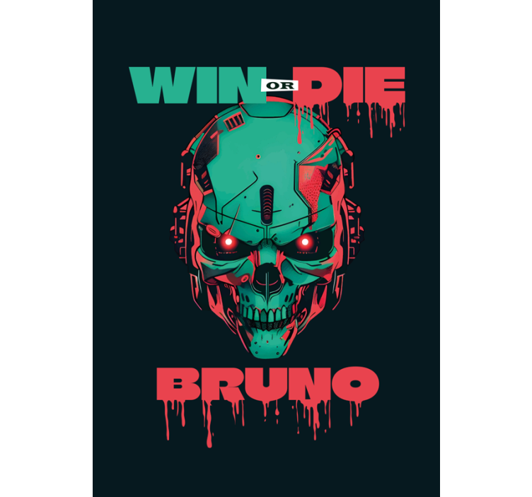 Cyberhodeskalle med navn rullegardin nerdere - Tenstickers