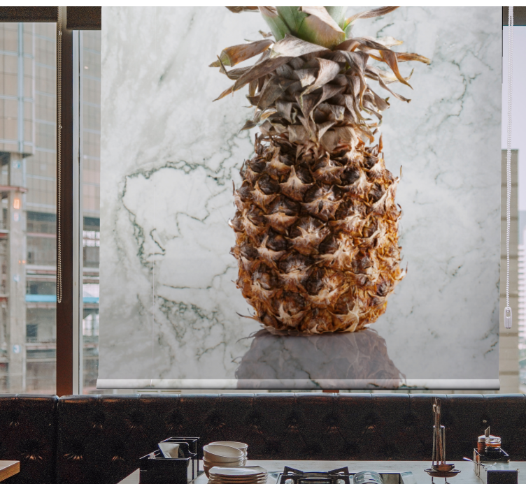 Ananas glede rullegardin frukt - Tenstickers