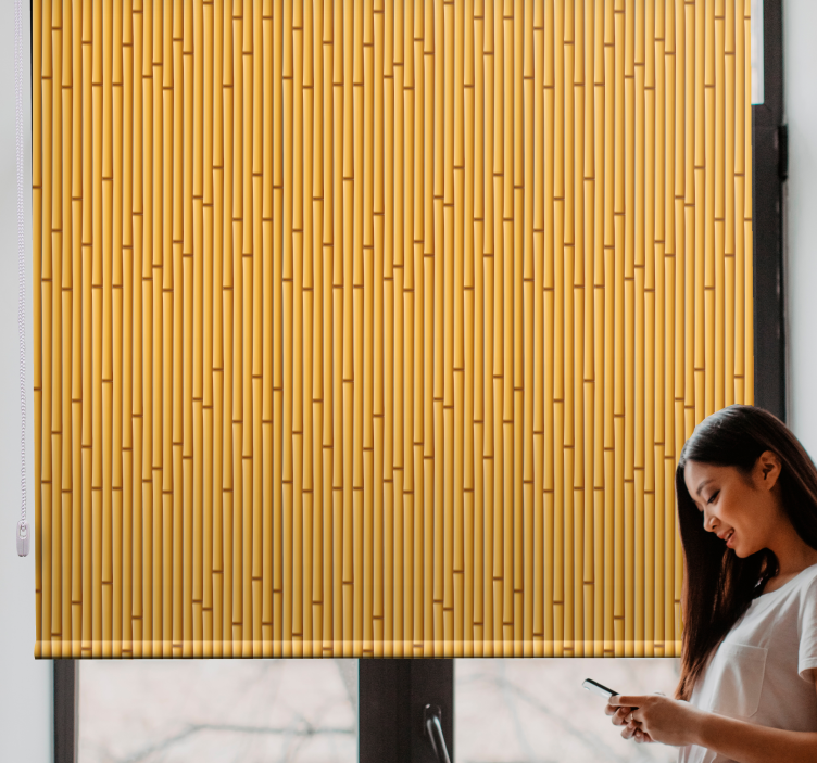 Bambus mønster rullegardin tekstur - Tenstickers