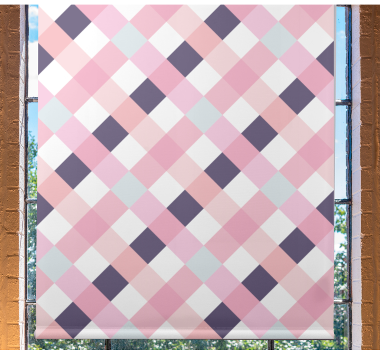 Diamantmønster harmoni rullegardin moderne - Tenstickers