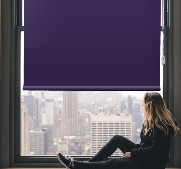 Elegant mørk nyanse mørklægningsrullegardin - Tenstickers