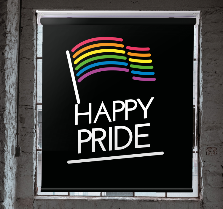 Fargerike pride day -etiketter rullegardin andre temaer - Tenstickers