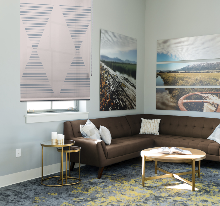 Elegant stripete mønster rullegardin moderne - Tenstickers