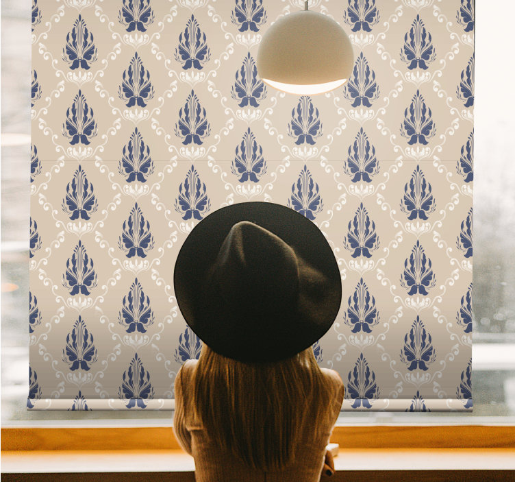 Grasiøst botanisk tema rullegardin elegant - Tenstickers