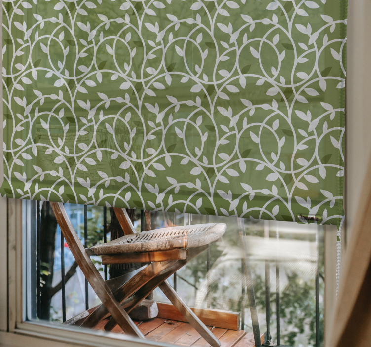 Grønne planter elegant Rullegardin - Tenstickers