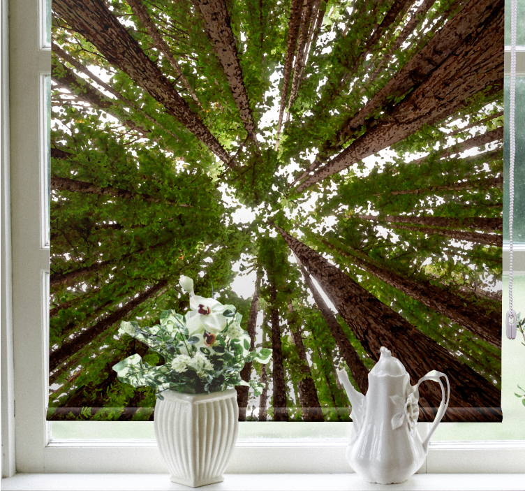 Høy baldakin design rullegardin trær - Tenstickers