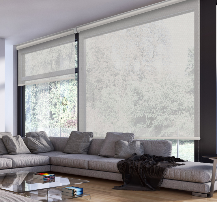 Hvit skjerm rullegardin stue - Tenstickers