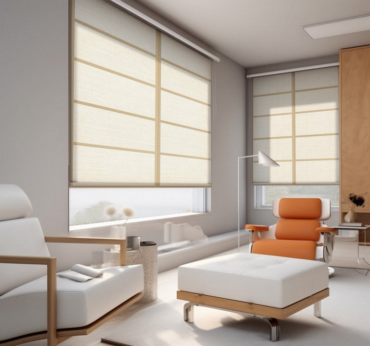 Japansk panelstruktur mønster rullegardin - Tenstickers