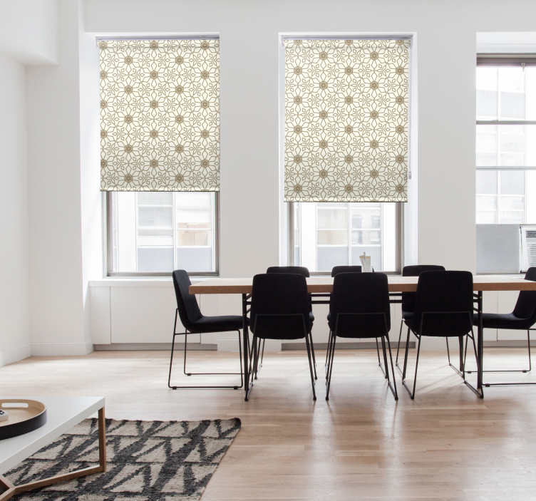 Keramisk geo mønster rullegardin - Tenstickers