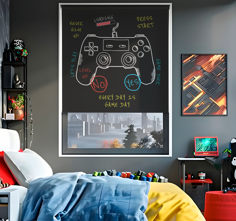 Kontrollknapper forklaring nerdete rullegardin - Tenstickers