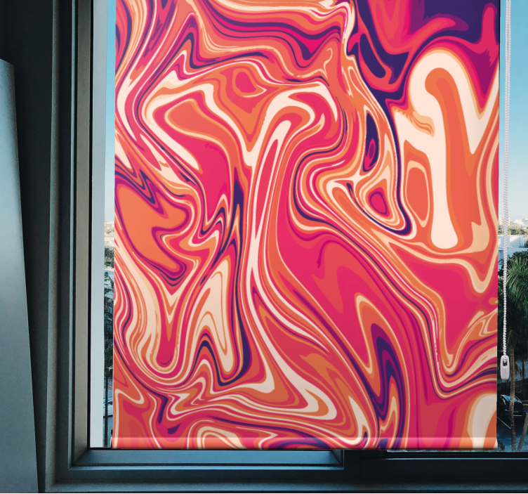 Levende virvlende mønstre rullegardin tekstur - Tenstickers